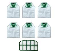 Ashikoi Sac à poussière de rechange compatible pour aspirateur Kobold VK200 FP200 avec filtre de protection moteur