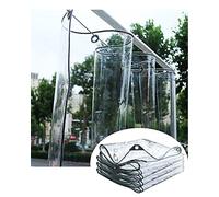ASHILD 600g/m² Bâche Transparente Bâche Transparente Imperméable Robuste avec Œillets Métalliques, Feuille de Bâches en Plastique PVC de 0,5 mm d'épaisseur, pour Enclos de Patio, Camping, Couvertur