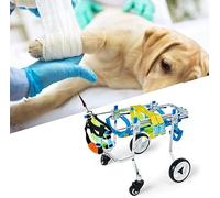 ASHILD Fauteuil Roulant pour Chien, Chariot pour Chien réglable, Jambes réglables derrière Le Fauteuil Roulant pour Chien, Pattes arrière assistées pour Animaux de Compagnie, Petit/Moyen/Grand chie