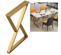 ASHILD Pieds de Table, Pieds de Support de Meubles, Pieds de Cuisine Noirs, Bricolage, Cadre de Bureau en métal Robuste, Hauteur 70cm, 100cm