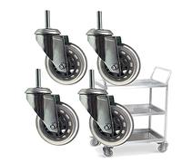 ASHILD Roulette pivotante à Tige de 75 mm M8 x 30 mm | M10x30mm | M12