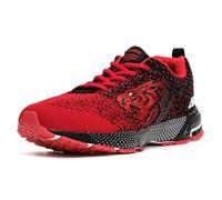 ASHION Baskets et Chaussures de Sport Homme Running Sport Chaussures de Course,A Rouge,45 EU
