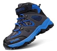 ASHION Chaussures de randonnée garçon Chaussures en Coton pour Enfants Bottes de Neige,B bleu,39 EU