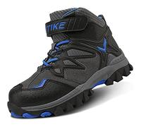 ASHION Chaussures de randonnée garçon Chaussures en Coton pour Enfants Bottes de Neige,C bleu,33 EU