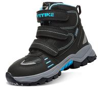 ASHION Chaussures de randonnée garçon Chaussures en Coton pour Enfants Bottes de Neige,D noir,35 EU