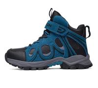 ASHION Enfant Chaussures Randonnée Bottes Hiver Garçon Fille Chaude Bottes de Neige,Lac Bleu,38 EU