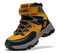 ASHION Enfants Chaussure en Coton Hiver ChaudeChaussure de Randonnée Bottes de Neige,H jaune 39 EU