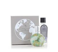 ASHLEIGH & BURWOOD Coffret cadeau Cool Aqua | Lampe Aura de la Terre faite à la main et parfum Terre givrée 250 ml