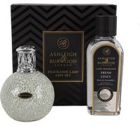 Ashleigh & Burwood - Huile de lin frais 250 ml + Lampe à parfum La Perle - Coffret cadeau