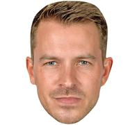 Ashley Taylor Dawson (Stubble) Big Head. Masque plus grand que nature.