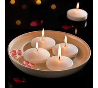 Ashlux 7.6 cm Bougies flottantes 24 Pièces, 7 heures de combustion propre et sans fumée pour mariage, moment romantique, demande en mariage, anniversaire, décoration de fête