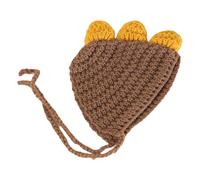 ASHLUYAK Chapeau pour animal domestique avec texture tricotée visible et | Accessoire de casquette pour une utilisation par temps froid, listé 25 x 18 cm