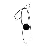 ASHLUYAK Collier ras du cou sexy en dentelle avec grandes fleurs pour femme et fille Noir