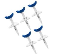 ASHLUYAK Paquet de 5 tés de Golf en Nylon, Coupe Large | Paquet de 5 tees à billes en nylon, lignes de guidage, coupe de large, configuration de tir en pour une