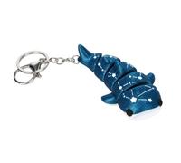 ASHLUYAK Porte-clés animal articulé avec finition texturée imprimée en 3D | Chaîne courte et fermoir mousqueton, forme d'animal marin, jeu pratique pour transporter ou afficher le bureau