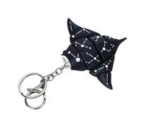 ASHLUYAK Porte-clés animal articulé avec finition texturée imprimée en 3D | Chaîne courte et fermoir mousqueton, forme d'animal marin, jeu pratique pour transporter ou afficher le bureau