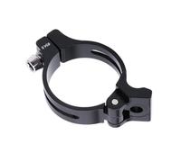 ASHLUYAK Support en aluminium pour dérailleur avant Noir 34,9 mm | Pour le positionnement du matériel d'installation de vélo de route