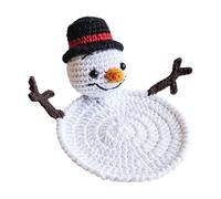 ASHLUYAK Tapis de tasse décor de noël, D | Coussin de tasse crochet, couche de table en fil doux pour les de boissons saisonnières et l ' hébergement
