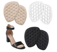 Ashoesert Lot de 3 paires de coussinets métatarsiens pour femme, inserts de talon avec coussinets pour plante du pied, coussinets antidérapants