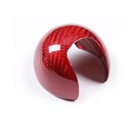 ASHOIH Couvercle De Changement De Vitesse Automatique En Fiber De Carbone, Accessoires De Style Intérieur pour Audi A3/S3 (2012-2018), Accessoires De Décoration De Pommeau De Vitesse De S(Color:Rouge)