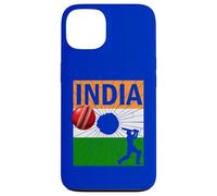 Ashoka Chakra Cricket Indien avec Drapeau Indien Coque pour iPhone 13