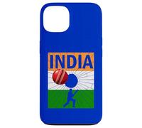 Ashoka Chakra Cricket Indien avec Drapeau Indien Coque pour iPhone 13