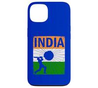 Ashoka Chakra Cricket Indien avec Drapeau Indien Coque pour iPhone 13