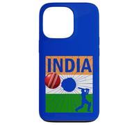 Ashoka Chakra Cricket Indien avec Drapeau Indien Coque pour iPhone 13 Pro