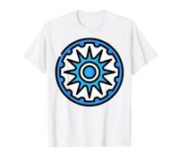 Ashoka Chakra India Proud Culture Roue du Dharma T-Shirt Graphique avec Valeur