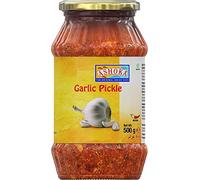 Ashoka Cornichon à l'ail 500 g - Parfait comme condiment d'accompagnement pour tout plat indien - À consommer avec un dîner indien ou avec un petit-déjeuner indien