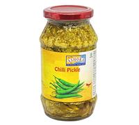 Ashoka Cornichon au piment 500 g - Parfait comme condiment d'accompagnement pour tout plat indien, mangé avec un dîner indien ou avec un petit déjeuner indien