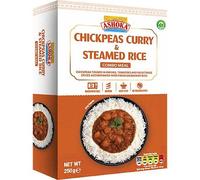 Ashoka Curry de pois chiches et riz cuit à la vapeur, prêt à consommer, 250 g