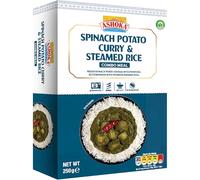 ASHOKA - Instantané Épinards-Pommes de terre-Curry & Riz - (1 X 250 G)