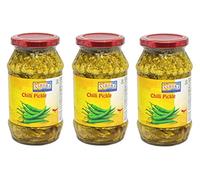Ashoka Piment cornichon 500 g (lot de 3) - Parfait comme condiment d'accompagnement pour tout plat indien - À manger avec un dîner indien ou avec un petit déjeuner indien