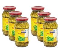 Ashoka Piment cornichon 500 g (lot de 6) - Parfait comme condiment d'accompagnement pour tout plat indien - À manger avec un dîner indien ou avec un petit déjeuner indien