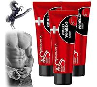 Ashopfun Crème extérieure pour hommes - 2023 Nouvelle crème de massage pour la force énergétique, crème Vitality Boost, performance durable puissante toute la nuit (3 pièces)