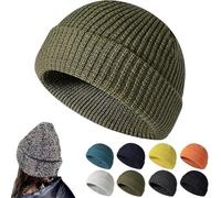 Ashopfun Flex Beanie 2.0 - Bonnet réfléchissant Weflexus unisexe, bonnet réfléchissant en tricot chaud, chaud pour la course à pied, la marche, la marche, l'hiver, Vert, taille unique