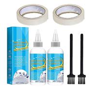 Ashopfun Shoes Whitening Cleansing Gel,Shoe Stain Remover,Shoe Stain Remover with A Making Tape,Yellow Stain Remover,Whiten Your White Shoes Easily and Quickly (2pcs, 100ml)