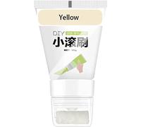 Ashopfun Small Rolling Brush Wall Latex Paint,Wall Repair Paste Roller, Environmental Protection Graffiti Paint Dirty Cover Wall Renovation Repair Wall Paint (Yellow)