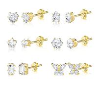 ASH'S CHOICE Boucles Doreilles Pendantes Femme en Argent Creole 925 Avec Perles