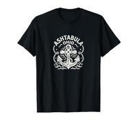 Ashtabula Ohio Mignon Ancre Nautique Bateau T-Shirt Graphique avec Valeur