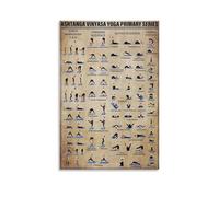 Ashtanga Vinyasa Yoga Primary Series Poster en toile comme décoration, tableaux muraux pour salon, peinture pour chambre à coucher, accessoires d'intérieur modernes pour chambre de garçon et