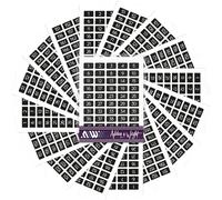 Ashton and Wright - 1 à 200 autocollants numérotés - Étiquettes faciles à décoller - 13 x 8 mm - Noir (lot de 2 paquets de 1600)