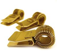 Ashton and Wright Lot de 3 porte-stylos en métal pour carnet/presse-papier/journal/journal intime - Idéal pour médecins/infirmière/foremans/bureau - Doré