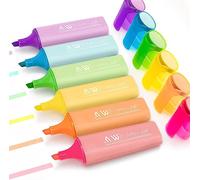 Ashton and Wright - Lot de 6 surligneurs classiques ElectroLine (Pastel)