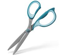Ashton and Wright - Precision SG - Ciseaux à poignée souple pour bureau, maison, cuisine et travaux manuels - 210 mm - Lames en acier (bleu sarcelle, droitier)