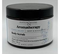 Ashton & Moore Body Care Collection Ensemble de bain d'aromathérapie avec gel douche, gommage corporel et savon de bain, 250 ml, blanc, pour adultes (gommage corporel chanvre et eucalyptus 500 g)