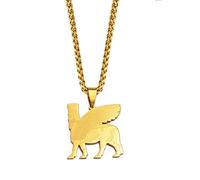 Ashur Pendentif Colliers pour Femmes Hommes Lama, Lamma, Lamassu Est Une Divinité Protectrice Assyrienne Bijoux Personnalité Esthétique Bijoux De Mode Meilleur Ami Cadeau Personnalité Cool Ethnic