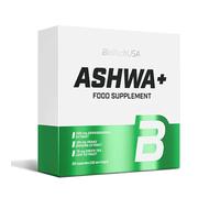 BioTechUSA Ashwa+, Complément alimentaire sous forme de gélule avec des extraits d’Ashwagandha, de thé vert et de Panax Ginseng, 30 gélules
