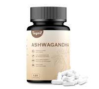 Ashwagandha 120 gélules : extrait de racine 10:1 + formule concentrée 5:1 à base de composés actifs naturels ; soutien quotidien pour l'équilibre et la vitalité ; format gélules végétaliennes
